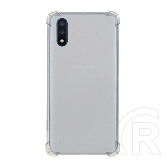 Gigapack Samsung Galaxy A01 Szilikon telefonvédő (közepesen ütésálló, légpárnás keret, átlátszó)