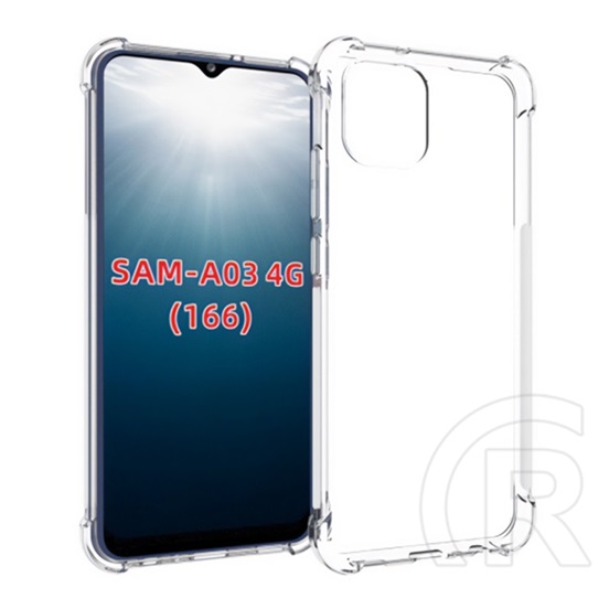 Gigapack Samsung Galaxy A03 (SM-A035) szilikon telefonvédő (közepesen ütésálló, légpárnás sarok) átlátszó
