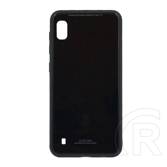 Gigapack Samsung Galaxy A10 (SM-A105F) műanyag telefonvédő (közepesen ütésálló, üveg hátlap) fekete