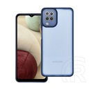 Gigapack Samsung Galaxy A12 (SM-A125F / SM-A127F) szilikon telefonvédő (ütésállóság, akril hátlap, kameravédő, sötétkék)