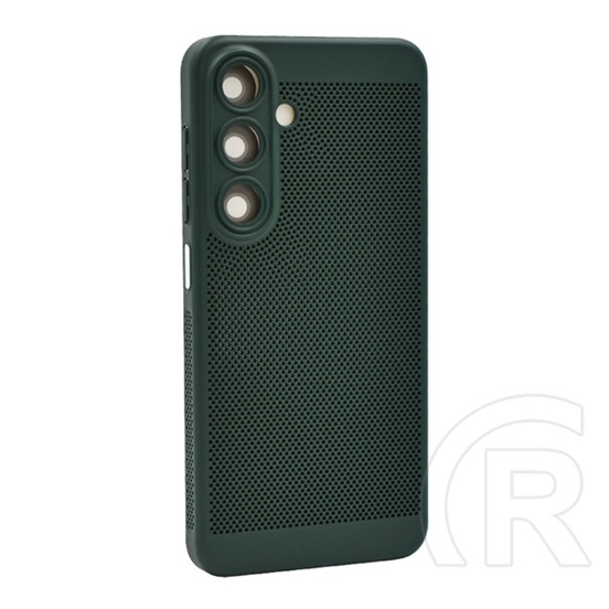 Gigapack Samsung Galaxy A15 5G (SM-A156) műanyag telefonvédő (légáteresztő, lyukacsos, kameravédő) sötétzöld