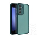 Gigapack Samsung Galaxy A15 5G (SM-A156) szilikon telefonvédő (ütésállóság, akril hátlap, kameravédő) sötétzöld