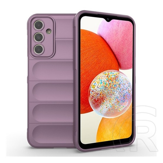 Gigapack Samsung Galaxy A15 (SM-A155) szilikon telefonvédő (ütésállóság, kameravédő, 3d) lila
