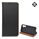 Gigapack Samsung Galaxy A15 (SM-A155) tok álló, valódi bőr (flip, oldalra nyíló, asztali tartó) fekete