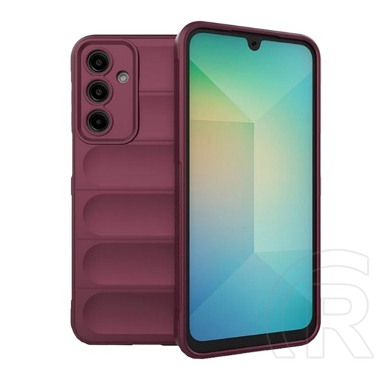 Gigapack Samsung Galaxy A16 4G (SM-A165)  szilikon telefonvédő (ütésállóság, kameravédő, 3d) bordó