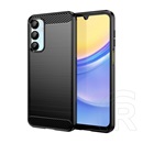 Gigapack Samsung Galaxy A16 4G (SM-A165)  szilikon telefonvédő (ütésállóság, légpárnás sarok, karbon minta) fekete