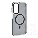 Gigapack Samsung Galaxy A16 4G (SM-A165)  védő (ütésálló, légpárnás sarok, karbon minta, wireless, magsafe) fekete