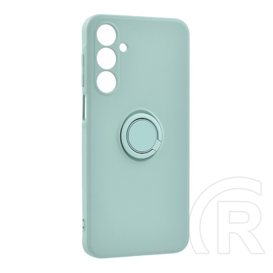 Gigapack Samsung Galaxy A16 5G (SM-A166)  szilikon telefonvédő (tartógyűrű, plüss belső, mágneses, kameravédő) mentakék