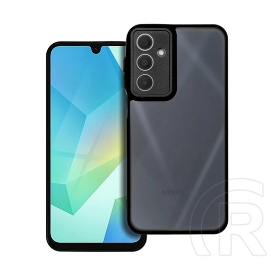 Gigapack Samsung Galaxy A16 5G (SM-A166)  szilikon telefonvédő (ütésállóság, akril hátlap, kameravédő) fekete
