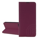 Gigapack Samsung Galaxy A16 5G (SM-A166)  tok álló, bőr hatású (flip, szilikon belső, asztali tartó, kártyazseb) bordó