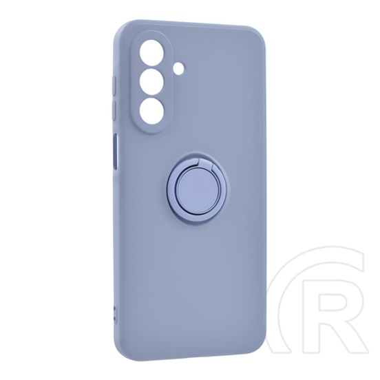 Gigapack Samsung Galaxy A17 5G (SM-A176) szilikon védő (tartógyűrű, mikrofiber plüss belső, mágneses, kameravédő) lila