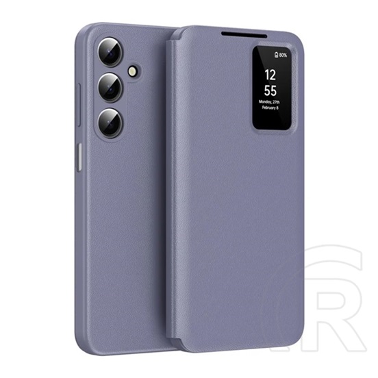 Gigapack Samsung Galaxy A17 5G (SM-A176)  tok álló (aktív flip, oldalra nyíló, smart view cover) lila