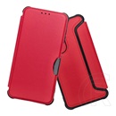 Gigapack Samsung Galaxy A17 5G (SM-A176) tok, bőr hatás (flip, ütésálló kameravédő, karbon minta) piros