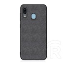 Gigapack Samsung Galaxy A20 szilikon telefonvédő (textil hátlap, fekete)