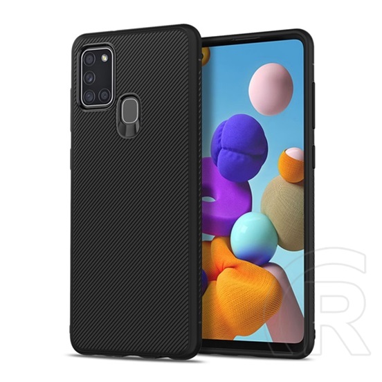 Gigapack Samsung Galaxy A21s (SM-A217F) szilikon telefonvédő (közepesen ütésálló fekete
