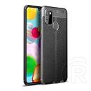Gigapack Samsung Galaxy A21s (SM-A217F) szilikon telefonvédő (közepesen ütésálló, varrás minta) fekete