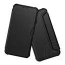 Gigapack Samsung Galaxy A22 5G (SM-A226) tok álló, bőr hatású (flip, légpárnás sarok, kamera védelem, karbon ) fekete
