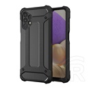 Gigapack Samsung Galaxy A23 5G (SM-A236F) műanyag védő (közepesen ütésálló, légpárnás sarok, belső, fémhatás) fekete
