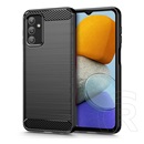 Gigapack Samsung Galaxy A23 5G (SM-A236F) védő (közepesen ütésálló, légpárnás sarok, szálcsiszolt, karbon minta) fekete