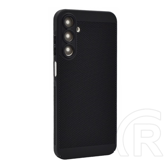 Gigapack Samsung Galaxy A25 5G (SM-A256) műanyag telefonvédő (légáteresztő, lyukacsos, kameravédő) fekete
