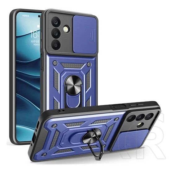 Gigapack Samsung Galaxy A26 5G (SM-A266) defender szilikon telefonvédő (ütésállóság, tartógyűrű, kameravédő) sötétkék