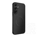 Gigapack Samsung Galaxy A26 5G (SM-A266) szilikon telefonvédő (műanyag hátlap, karbon minta, mágneses) fekete