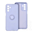 Gigapack Samsung Galaxy A26 5G (SM-A266) szilikon telefonvédő (tartógyűrű, plüss belső, mágneses, kameravédő) lila