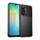 Gigapack Samsung Galaxy A26 5G (SM-A266) szilikon telefonvédő (ütésállóság, csíkos, dombor minta) fekete