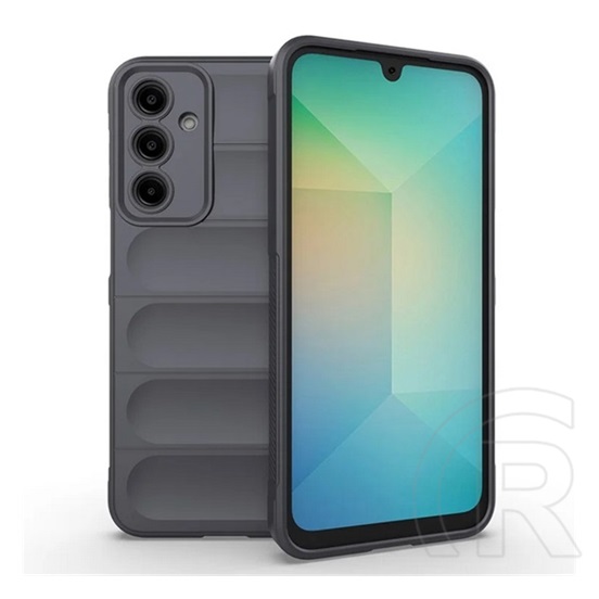 Gigapack Samsung Galaxy A26 5G (SM-A266) szilikon telefonvédő (ütésállóság, kameravédő, 3d) sötétszürke