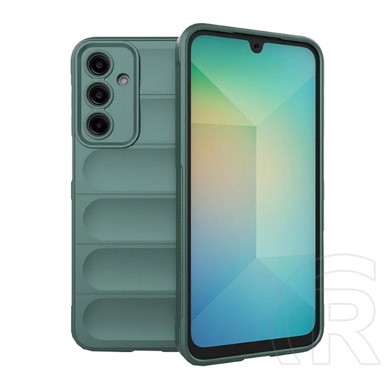 Gigapack Samsung Galaxy A26 5G (SM-A266) szilikon telefonvédő (ütésállóság, kameravédő, 3d) sötétzöld