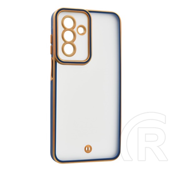Gigapack Samsung Galaxy A26 5G (SM-A266) szilikon védő (ütésállóság, matt, műanyag hátlap, kameravédő) arany/sötétkék