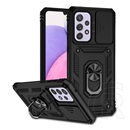 Gigapack Samsung Galaxy A33 5G (SM-A336) műanyag védő (, belső, telefontartó gyűrű, kamera védelem) fekete