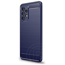 Gigapack Samsung Galaxy A33 (SM-A336) szilikon telefonvédő (közepesen ütésálló, szálcsiszolt, karbon minta) sötétkék
