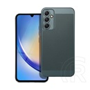 Gigapack Samsung Galaxy A34 5G (SM-A346) műanyag telefonvédő (légáteresztő, lyukacsos minta, kamera védelem) sötétzöld