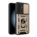 Gigapack Samsung Galaxy A36 5G (SM-A366) defender szilikon telefonvédő (ütésállóság, tartógyűrű, kameravédő) arany