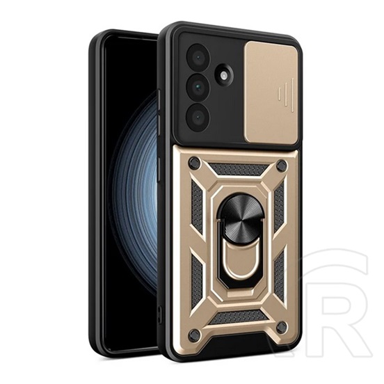 Gigapack Samsung Galaxy A36 5G (SM-A366) defender szilikon telefonvédő (ütésállóság, tartógyűrű, kameravédő) arany