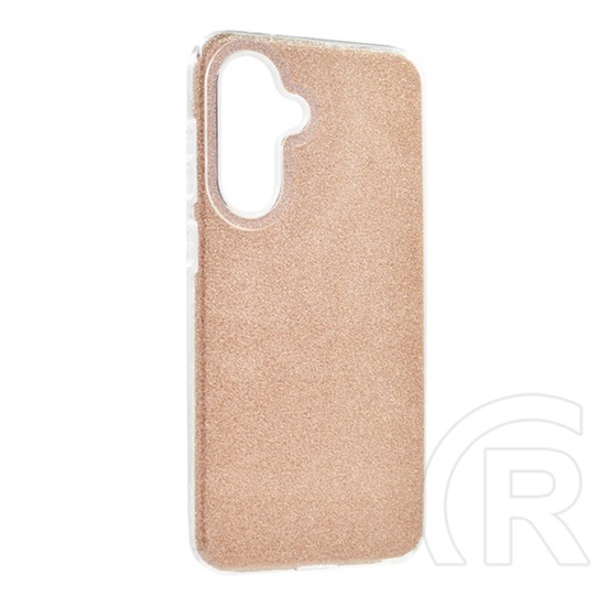 Gigapack Samsung Galaxy A36 5G (SM-A366) szilikon telefonvédő (műanyag belső, csillogó hátlap) arany