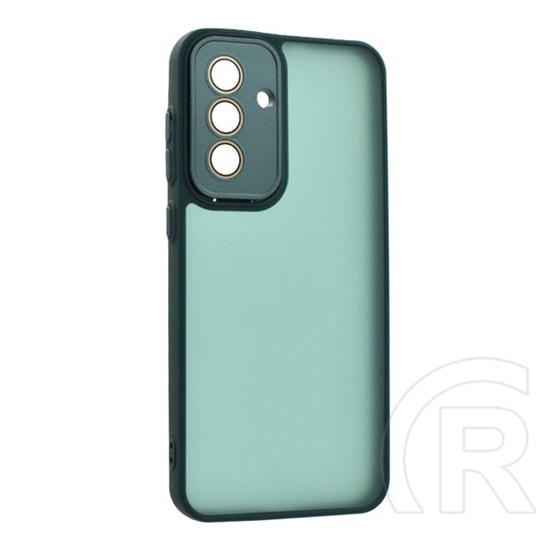 Gigapack Samsung Galaxy A36 5G (SM-A366) szilikon telefonvédő (ütésállóság, akril hátlap, kameravédő) sötétzöld
