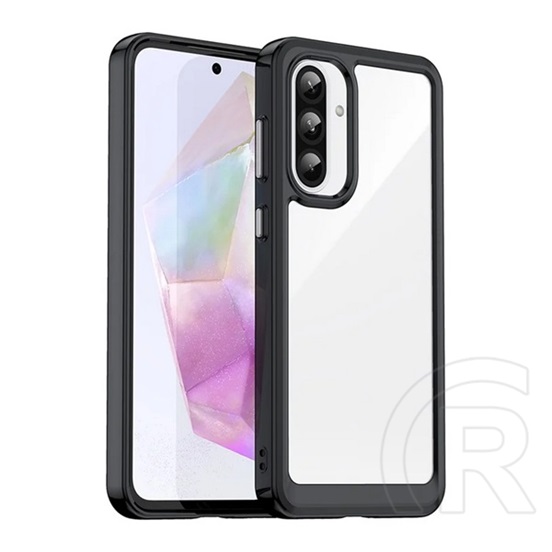 Gigapack Samsung Galaxy A36 5G (SM-A366) szilikon telefonvédő (ütésállóság, átlátszó hátlap) fekete