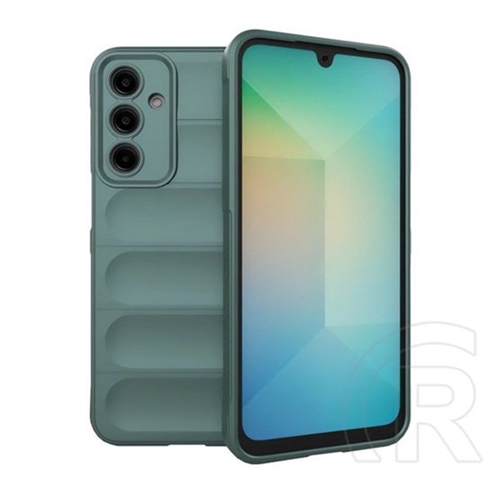 Gigapack Samsung Galaxy A36 5G (SM-A366) szilikon telefonvédő (ütésállóság, kameravédő, 3d) sötétzöld