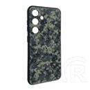 Gigapack Samsung Galaxy A36 5G (SM-A366) szilikon telefonvédő (ütésállóság, kameravédő, terep minta) sötétzöld