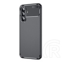 Gigapack Samsung Galaxy A36 5G (SM-A366) szilikon telefonvédő (ütésállóság, légpárnás sarok, karbon minta) fekete