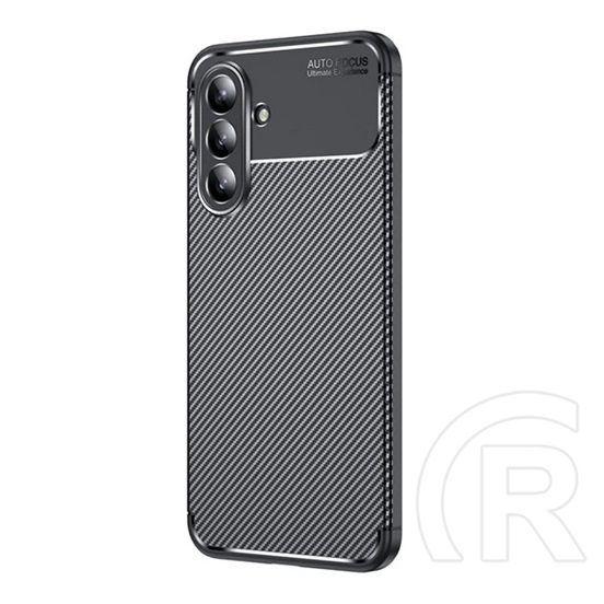 Gigapack Samsung Galaxy A36 5G (SM-A366) szilikon telefonvédő (ütésállóság, légpárnás sarok, karbon minta) fekete