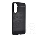 Gigapack Samsung Galaxy A36 5G (SM-A366) szilikon védő (ütésálló, légpárnás sarok, szálcsiszolt, karbon minta) fekete