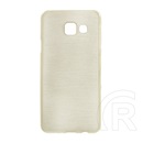 Gigapack Samsung Galaxy A3 (2016) szilikon telefonvédő (szálcsiszolt minta, arany)
