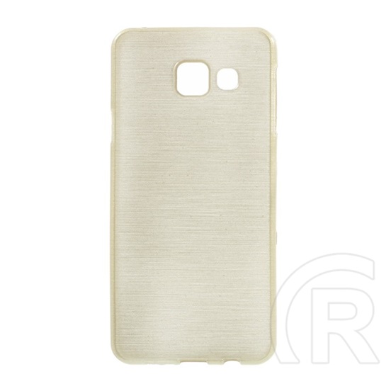Gigapack Samsung Galaxy A3 (2016) szilikon telefonvédő (szálcsiszolt minta, arany)