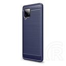 Gigapack Samsung Galaxy A42 (SM-A425F) szilikon telefonvédő (közepesen ütésálló, szálcsiszolt, karbon minta) sötétkék