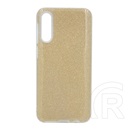 Gigapack Samsung Galaxy A50s szilikon telefonvédő (műanyag belső, csillogó hátlap, arany)