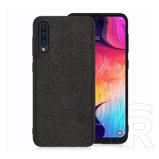Gigapack Samsung Galaxy A50s szilikon telefonvédő (textil hátlap, fekete)