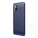 Gigapack Samsung Galaxy A51 Szilikon telefonvédő (légpárnás sarok, szálcsiszolt, karbon minta, sötétkék)